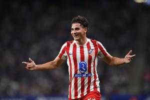 自阿尔瓦雷斯2022年欧冠首秀已直接参与23球，同期位列第6位