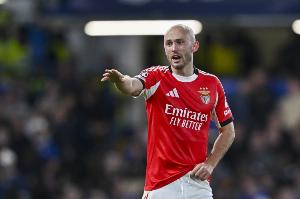 本菲卡中场：我们创造了很多机会，很失望最终输掉比赛