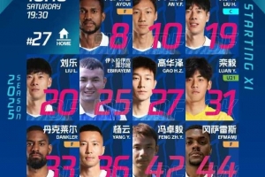 石家庄功夫VS深圳青年人首发阵容！