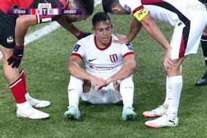 比赛第23分钟，罗慕洛受伤无法坚持，德尔加多替补登场