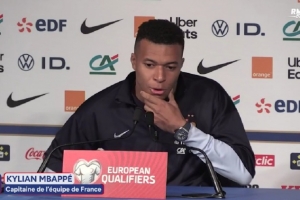 姆巴佩：刚开始当队长时我经验尚浅，现在我将努力带队冲击世界杯