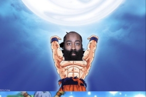 对抗魔王美媒晒图：哈登全力阻止雷霆首轮Top3 其他球迷支持