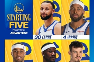 多人缺阵！勇士vs爵士首发：库里/穆迪/巴特勒/小佩顿/波斯特
