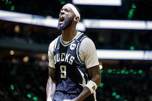 状态火爆！波蒂斯上半场13分钟就砍下20分 投篮11中8&三分5中4