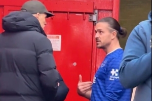 回来吧邮报：埃弗顿战胜曼联后，图赫尔和格拉利什深入交流