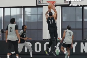 曾凡博的队友啊！篮网开启训练营 在训练中嘎嘎乱杀的小波特~