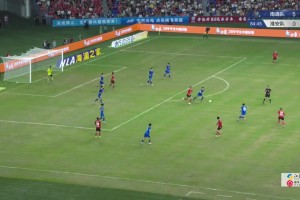 火力全开！南通队踢出精彩配合，5比0领先淮安队了！