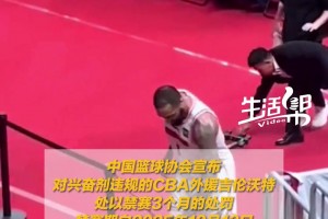 吉伦沃特因兴奋剂违规被禁赛3个月！广东东阳光队负担检测费用！