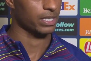 拉什福德欧冠赛后采访：在这里，你很容易享受足球！