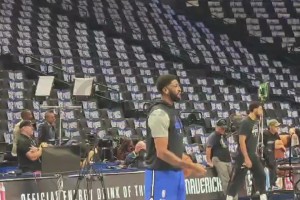 浓眉&拉塞尔赛前投篮热身训练，今天两人能拿下几分？