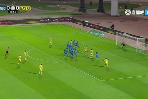 C罗任意球打到人墙，安吉洛接着一脚贴地死角破僵