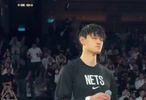 曾凡博代表篮网队致辞欢迎中国赛观众