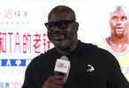 奥尼尔参加NBA中国赛活动，与宋小宝互动学中文