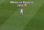 断档的强！15年金球梅西欧冠对阵拜仁的恐怖发挥！