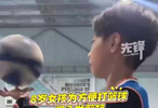 湖北一8岁女孩为篮球剪掉长发